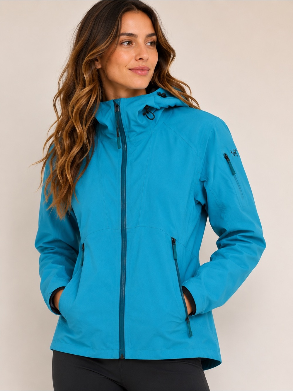 Arc’teryx Women’s Waterproof Hooded Jacket - Teal Blue